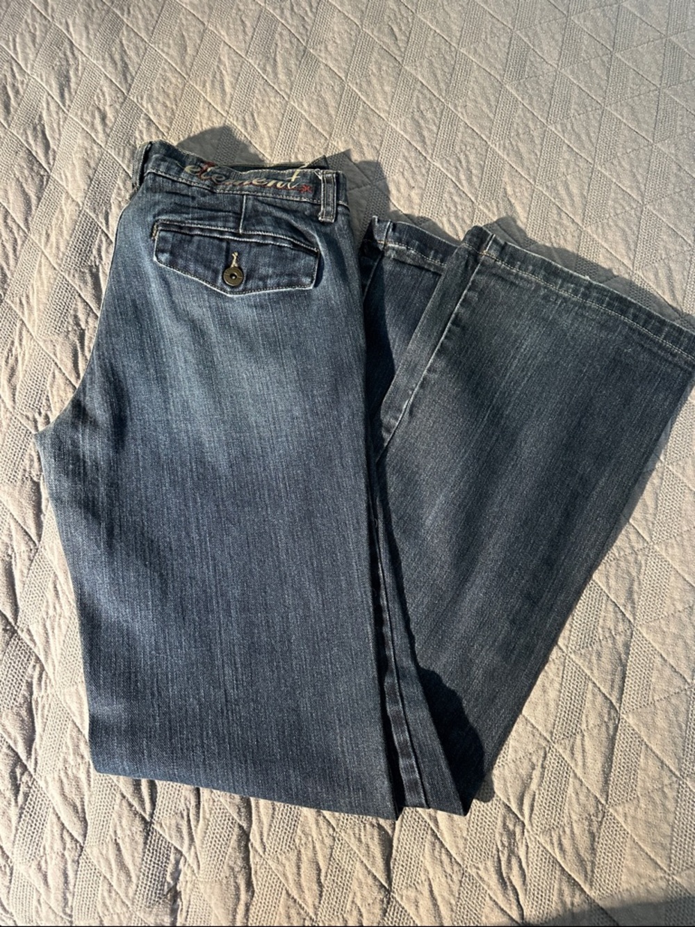 Element Women's Bootcut Jeans - Dark Indigo Blue